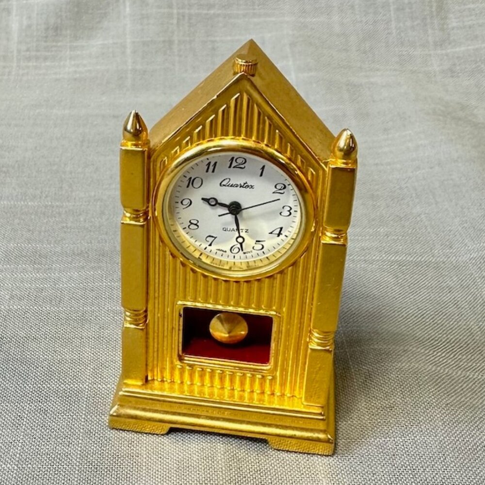 Vintage Quartex Mini Gothic Style Clock